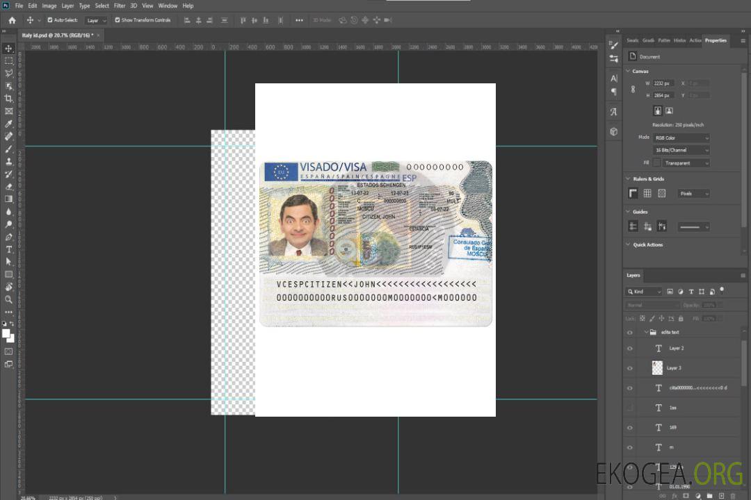 Visa de voyage ESPAGNE template Visa de voyage ESPAGNE template